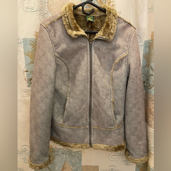 Cabela's Jackets & Blazers - CABELAS Faux Fur Suede Sport Outdoor Barn Utility Hunting Jacket Coat Med Brown